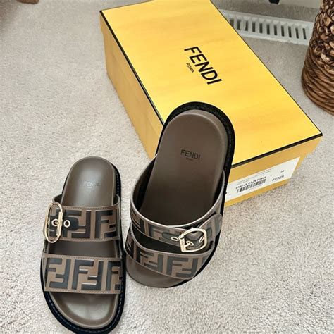 poshmark fendi slides|Shoes .